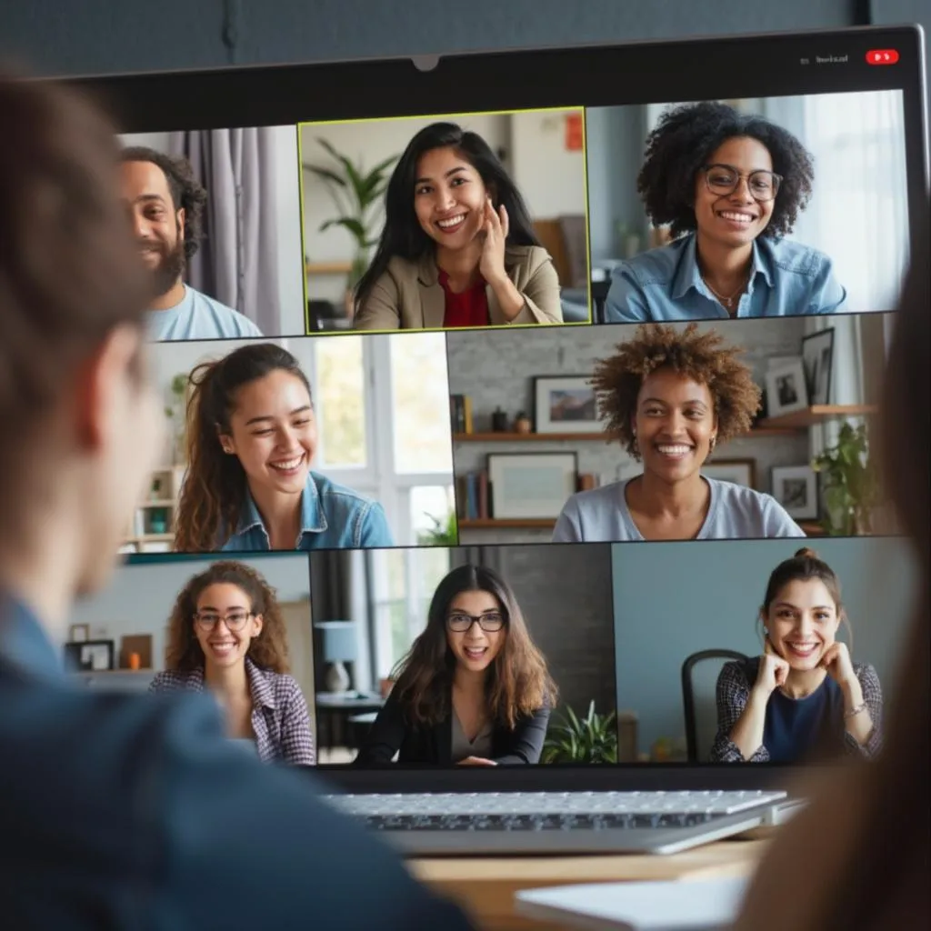 Participantes interactuando durante una sesión de webinar de PsicoComunica